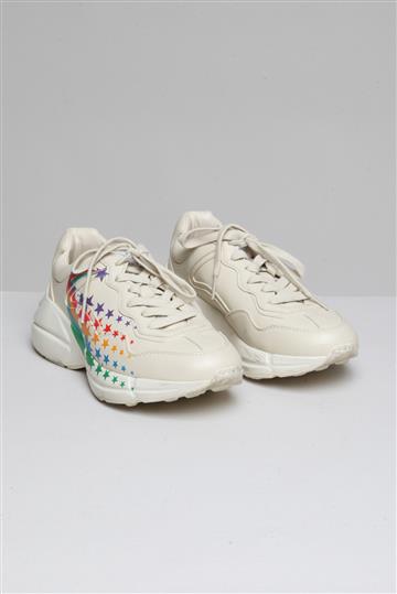 Tênis Gucci Couro Star Off-White