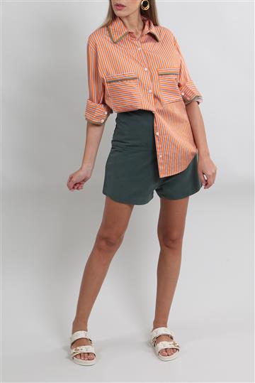 Camisa Allmost Vintage 100% Algodão Listrado