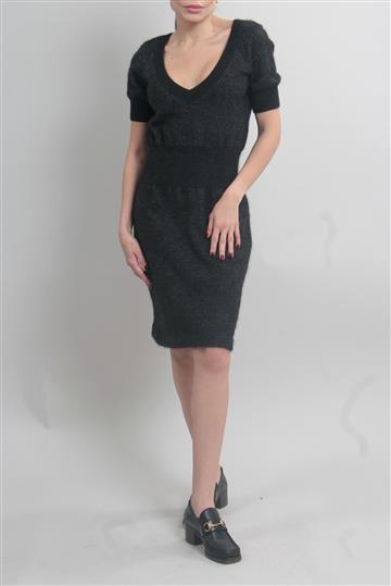 Vestido Louis Vuitton Mohair e Cashmere Preto