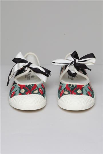 Sapatilha Valentino Bailarina Tapeçaria Colorida