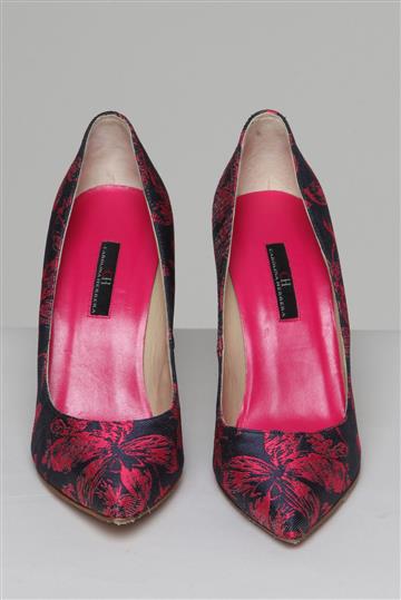 Sapato Carolina Herrera Scarpin Jacquard Bicolor