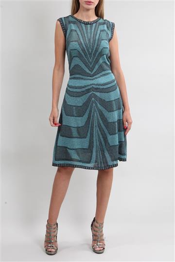 Vestido Missoni Grafismos Azul