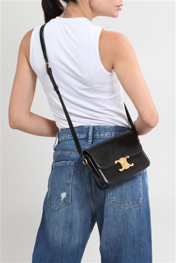 Bolsa Celine Triomphe Teen Preta