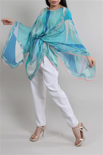 Bata Emilio Pucci Túnica de Seda Colorida