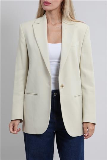 Blazer Golden Goose Oversized Forro Seda Floral Bege