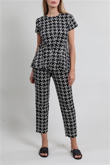 Conjunto Carolina Herrera Jacquard  Bicolor