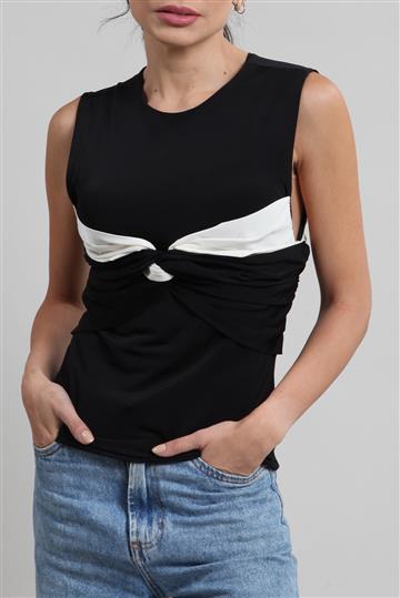 Regata Cris Barros Suplex Drapeada Bicolor